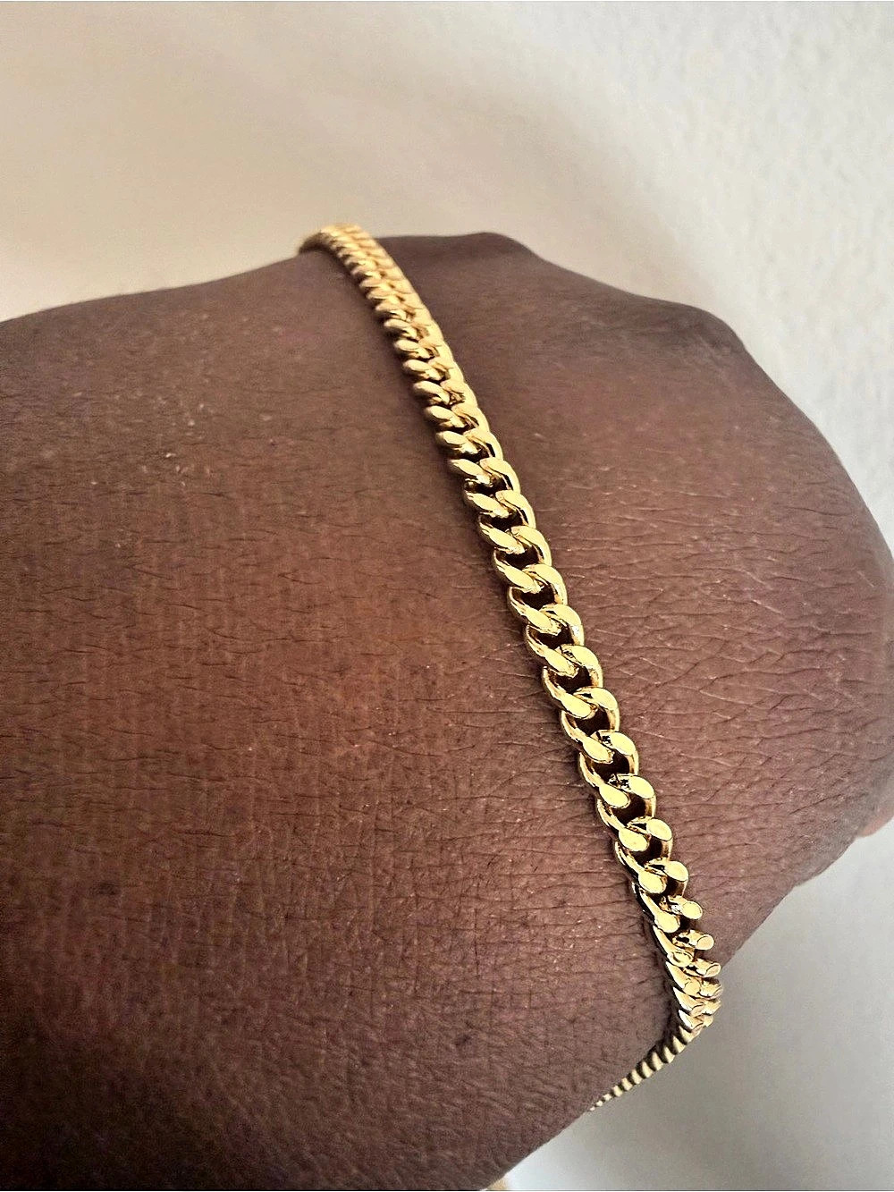 Gold-Tone Chain Anklet for wider Ankles brand New